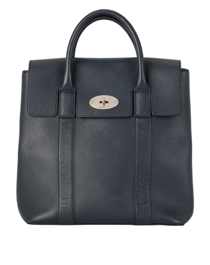 Bayswater Backpack, &pound;475, Handbags, Blue, Leather, Front view
